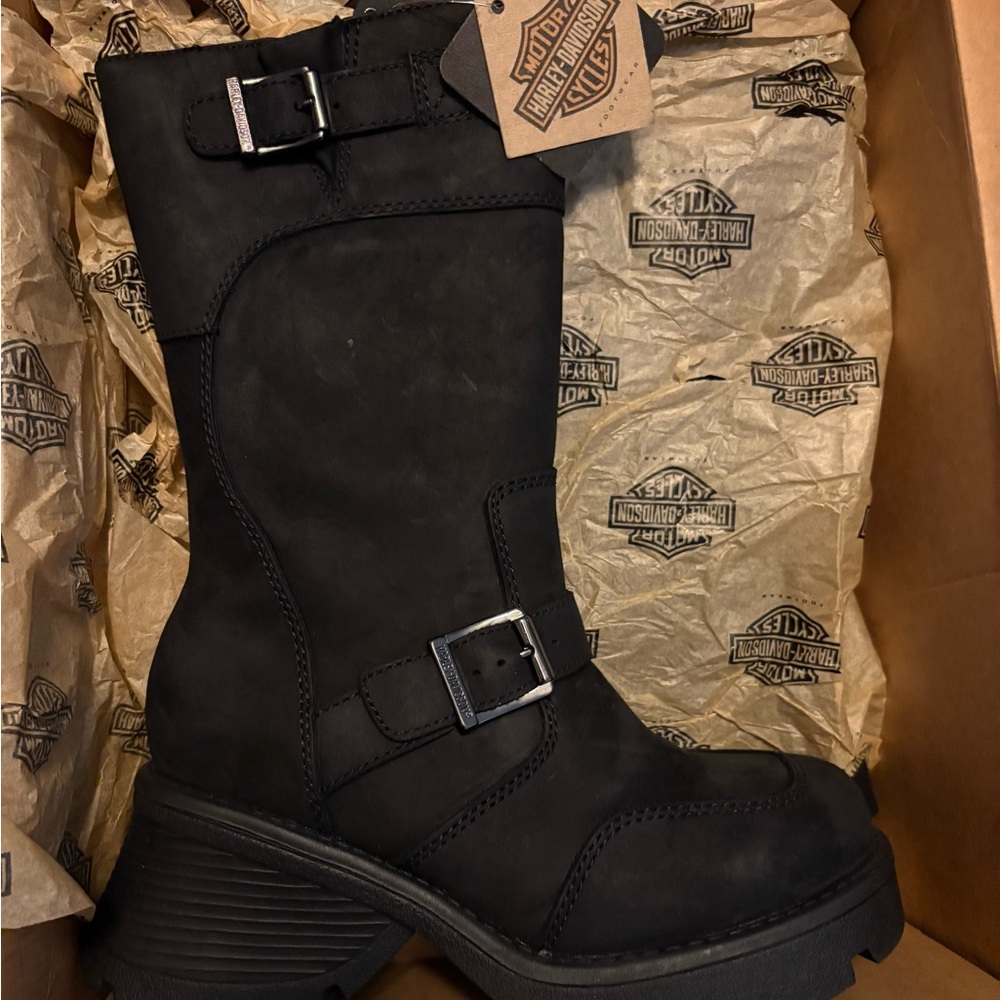 Harley-Davidson Women's Black Moto Boots